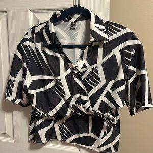 Shein black and white co-ord set